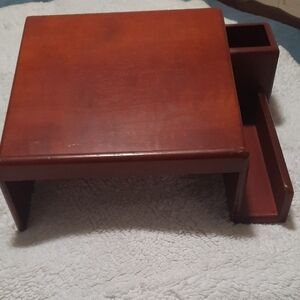 Wooden Riser Desk Organizer - Brown